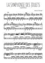 Téléchargez l'arrangement pour piano de la partition de mozart-la-symphonie-des-jouets en PDF